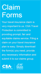 Mobile Screenshot of csaclaims.com